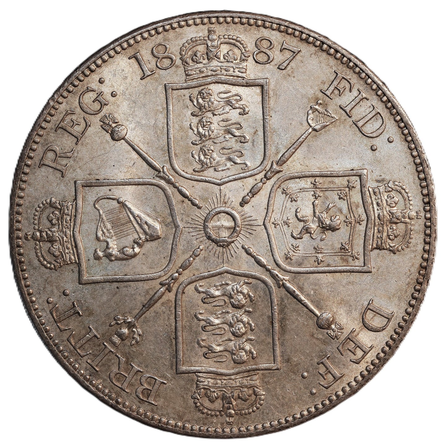 1887 Great Britain Double Florin – Queen Victoria Jubilee Head