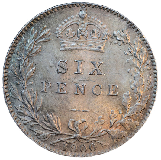 1900 Queen Victoria Sixpence