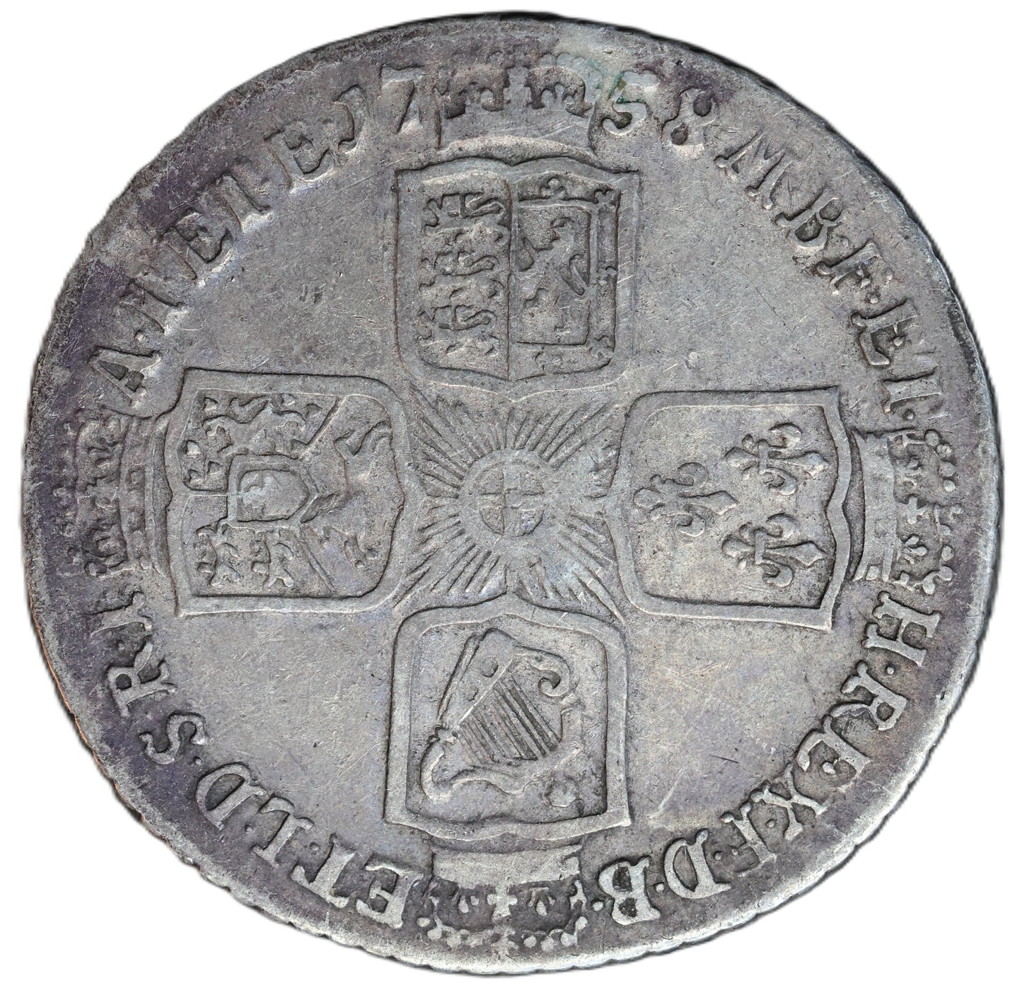 1758 George II Shilling