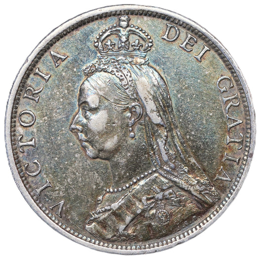 1892 Victoria Florin – Jubilee Head – Sterling Silver – EF Example - RARE