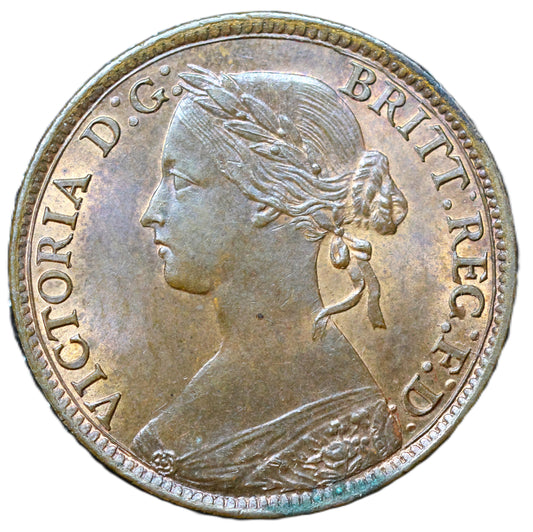 1860 Victoria Farthing - Lustre