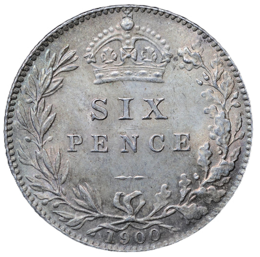 1900 Queen Victoria Sixpence