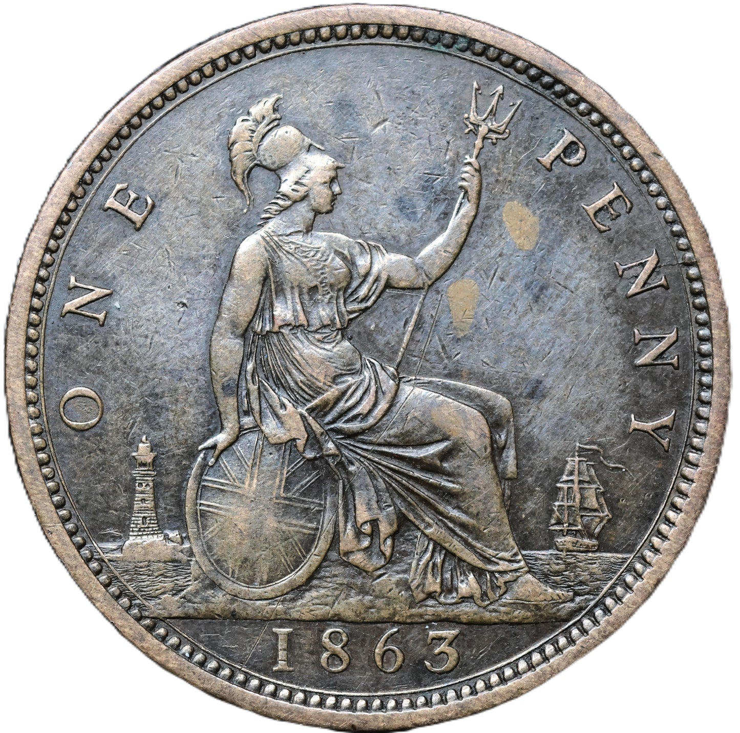 1863 Queen Victoria Penny