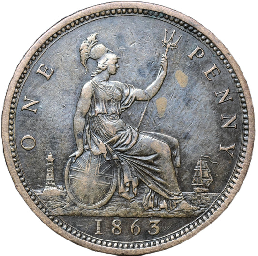 1863 Queen Victoria Penny