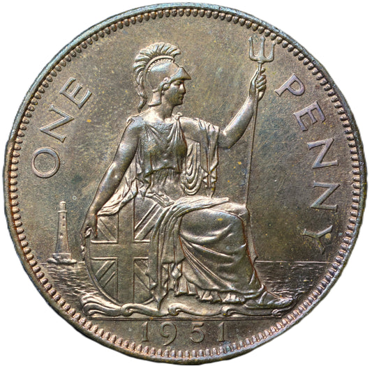 1951 George VI Penny – Proof Issue