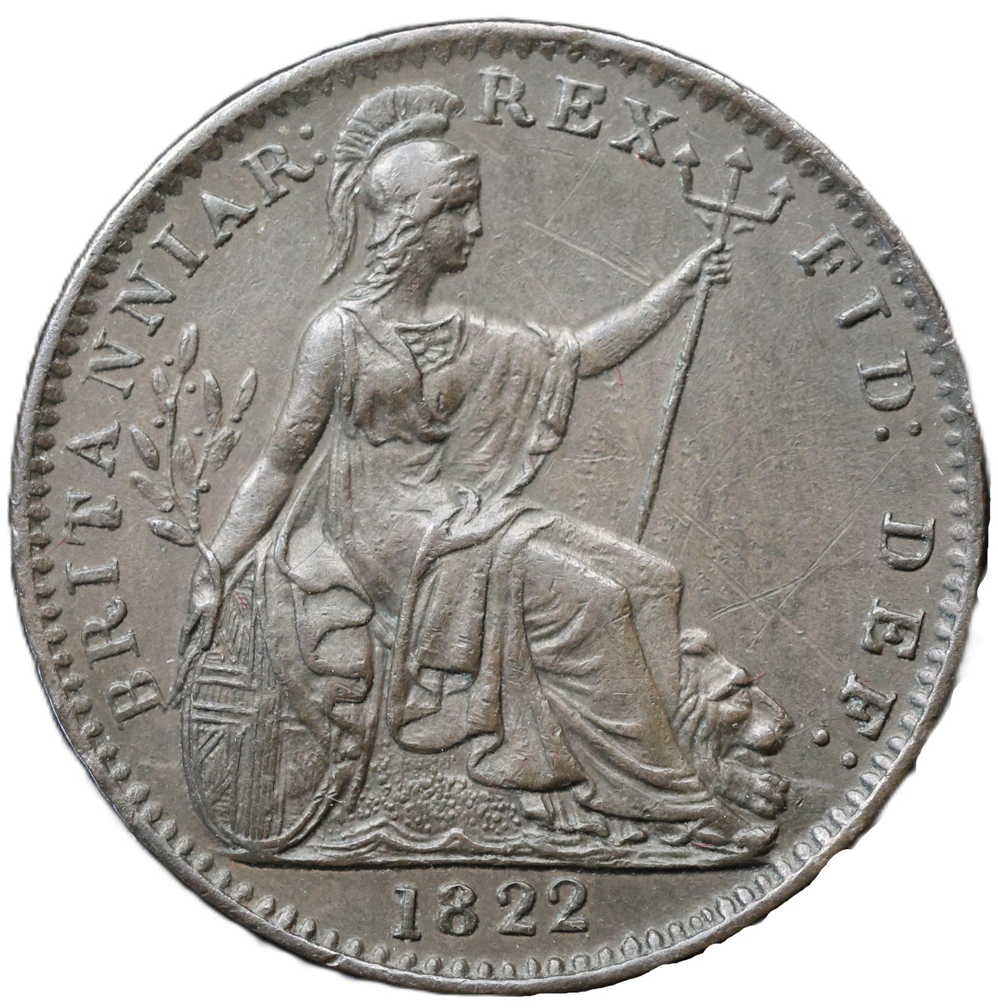 1822 George IV Farthing – Scarce Original Example