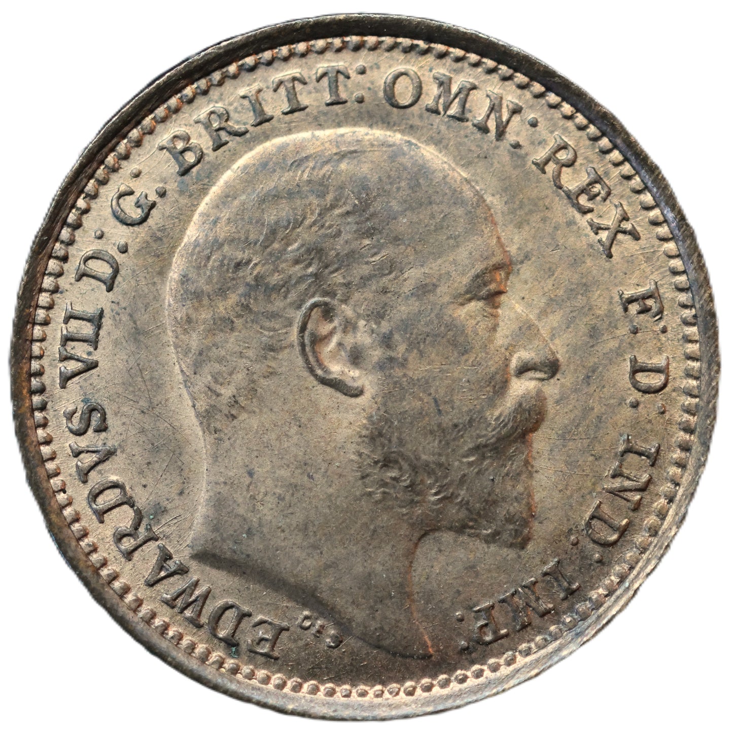 1902 Edward VII One Third Farthing – Superb Lustrous Bronze – Exceptional Mint State Example
