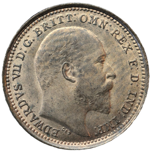 1902 Edward VII One Third Farthing – Superb Lustrous Bronze – Exceptional Mint State Example