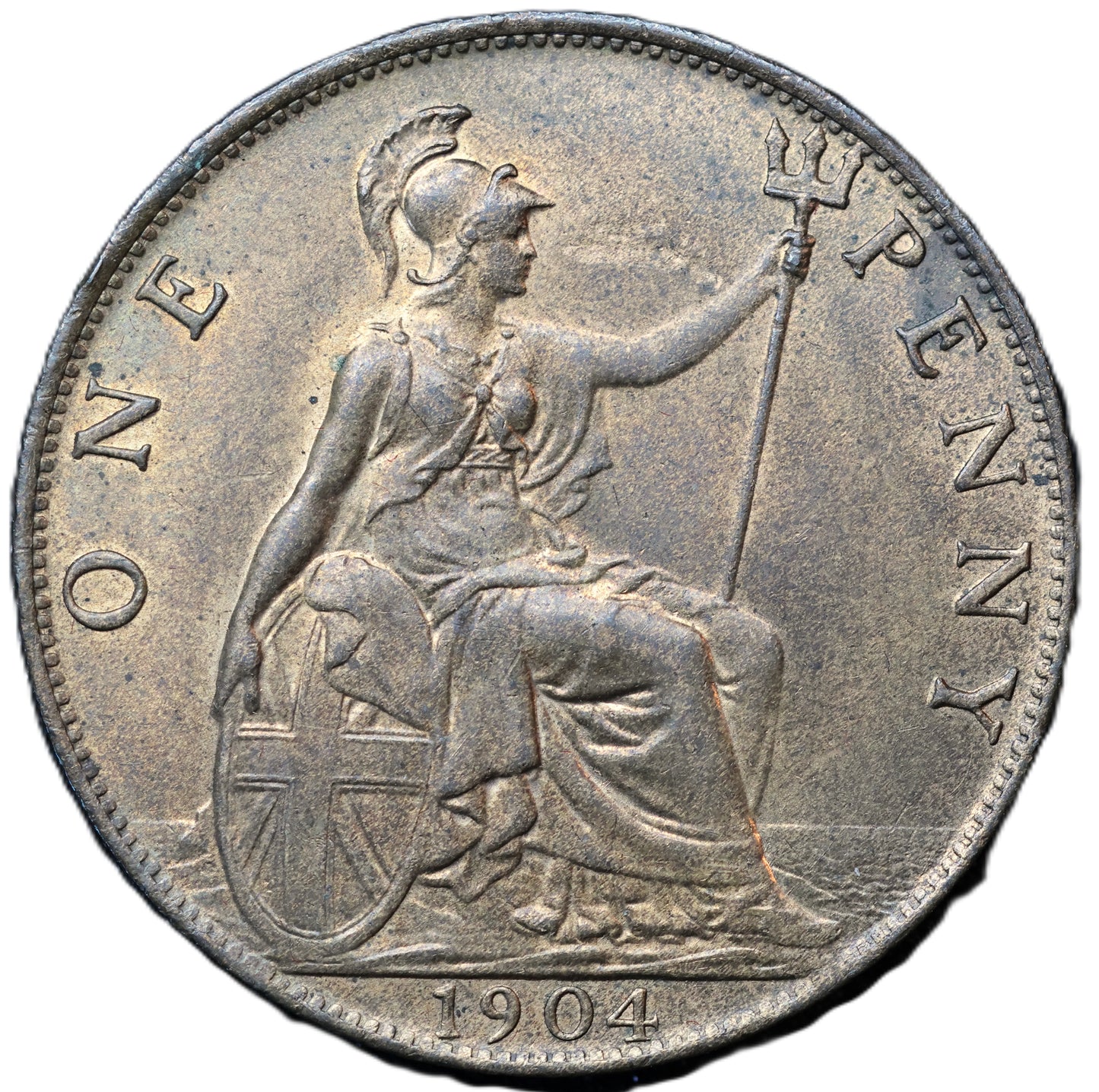 1904 Edward VII One Penny – Superb Lustrous Bronze