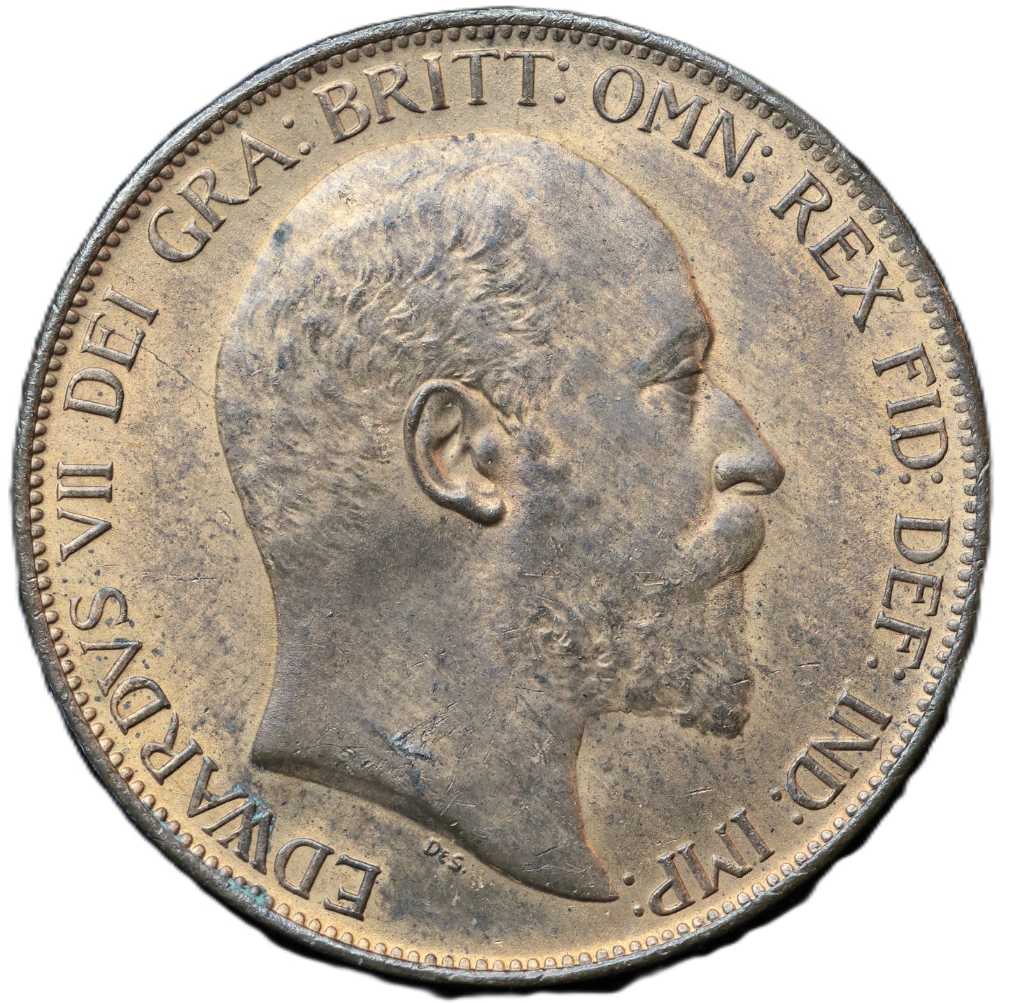 1903 Edward VII One Penny – Lustrous Bronze