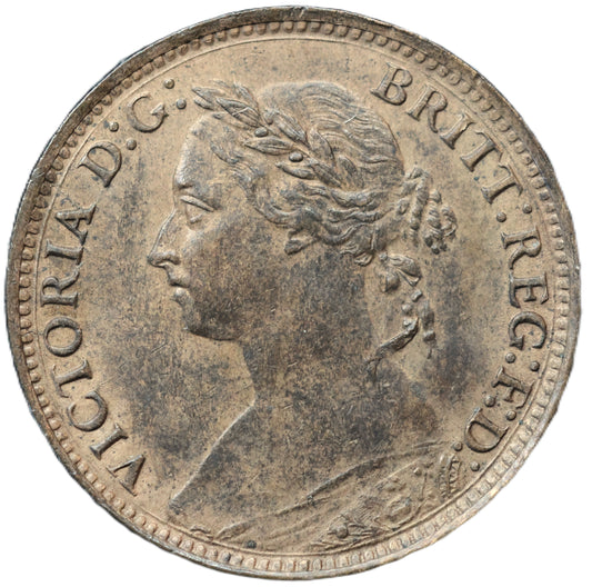 1891 Queen Victoria Farthing – Superb Lustrous Bronze