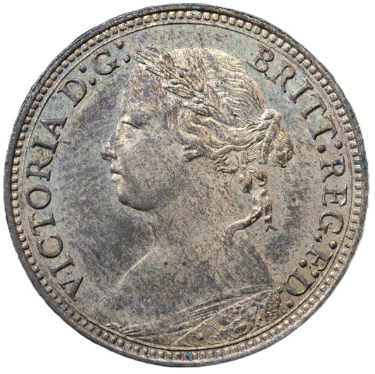1878 Queen Victoria Farthing – Lustrous Bronze