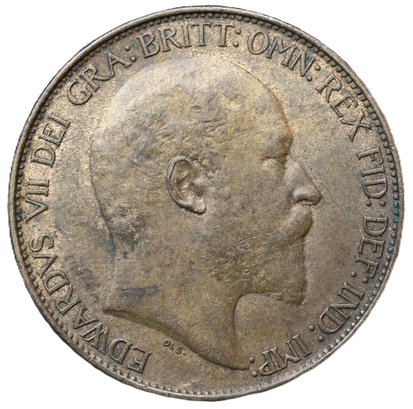 1904 Edward VII Half Penny – Lustrous Bronze