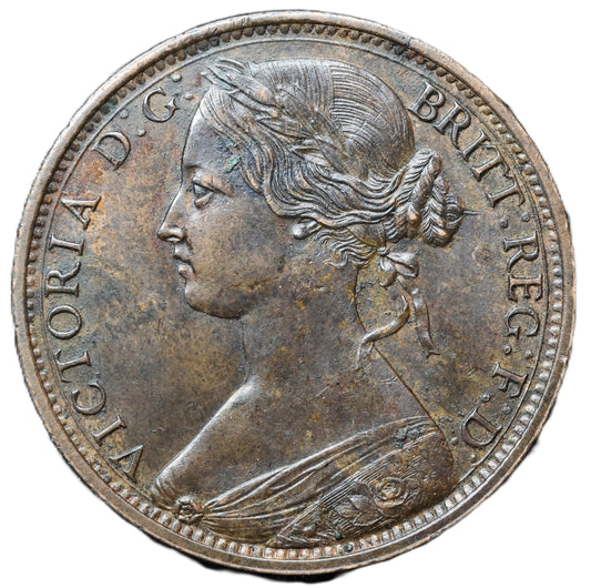 1862 Victoria One Penny – Attractive Lustrous Surfaces