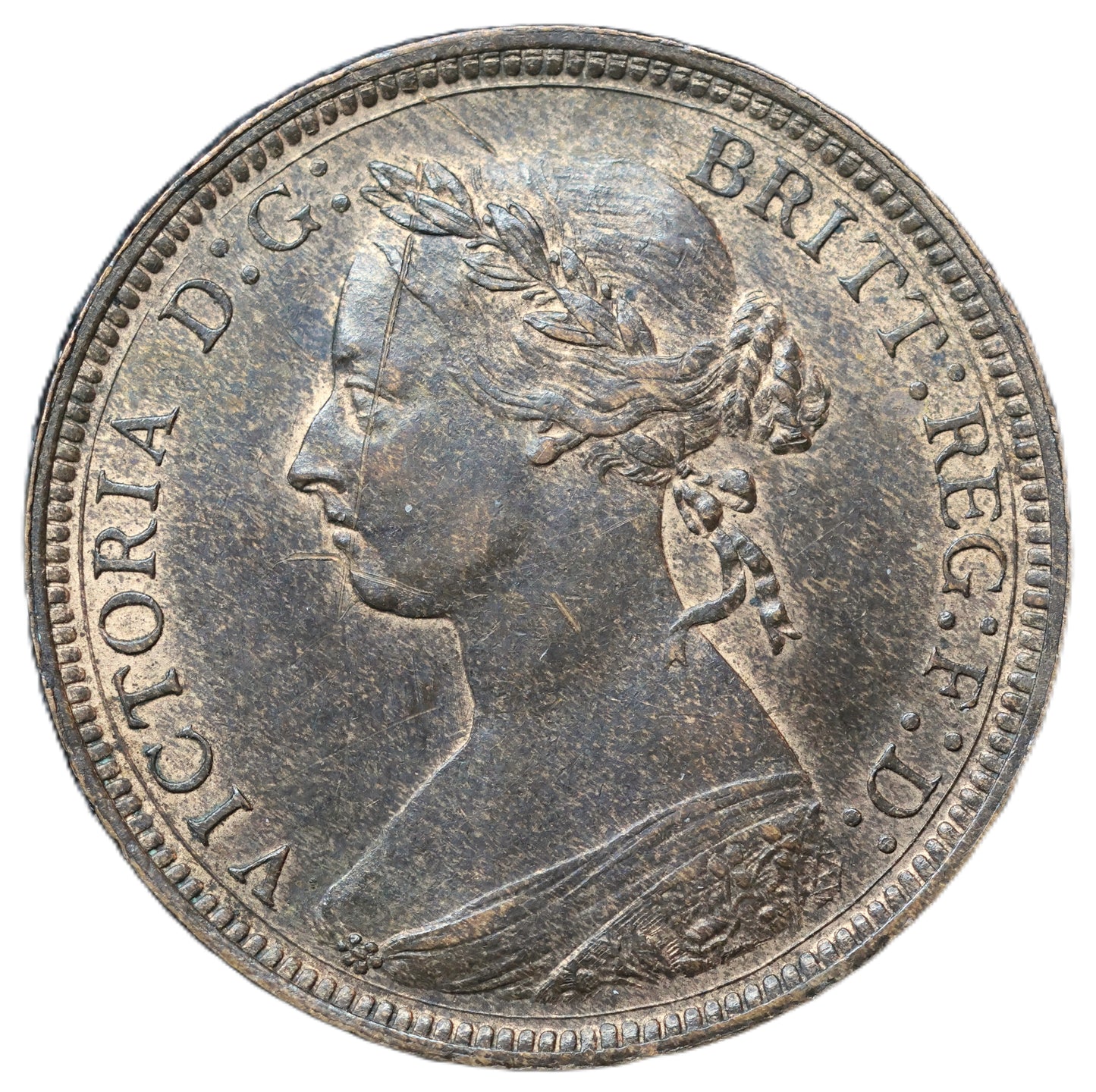 1887 Victoria Half Penny – Jubilee Head Type – Superb Original Lustre and Eye Appeal